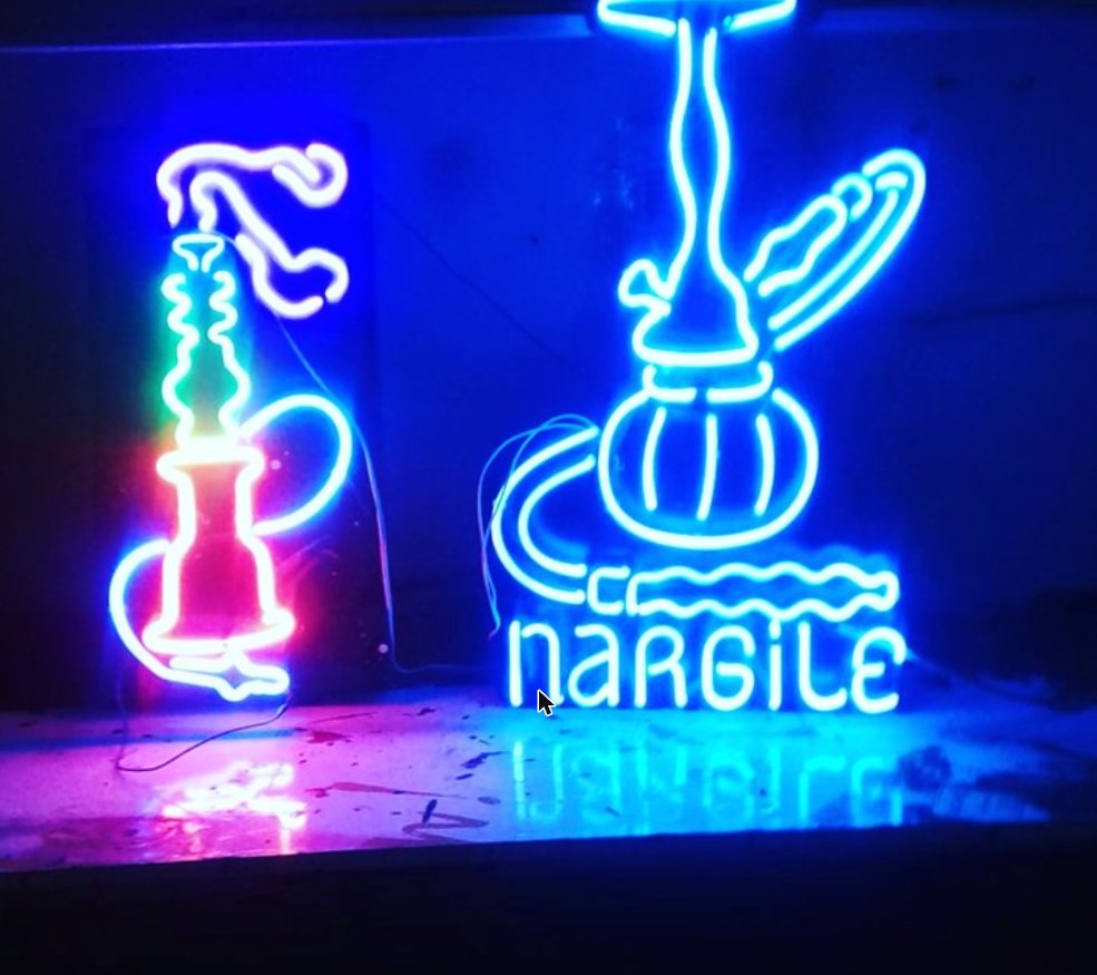 Nargile kafe — LED neon figür